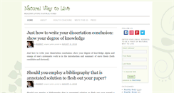 Desktop Screenshot of naturalwaytolive.com