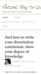 Mobile Screenshot of naturalwaytolive.com