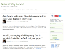 Tablet Screenshot of naturalwaytolive.com